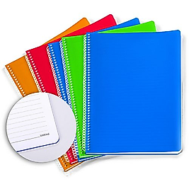 Okul Defteri - 80gr. 120 yaprak A4 Spiralli Defter 5'li Set